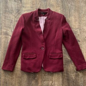 Women's Gibson Burgundy Blazer